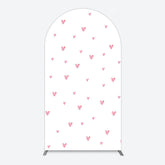 Aperturee - Aperturee Pink Sweet Heart Girls Birthday Arch Backdrop
